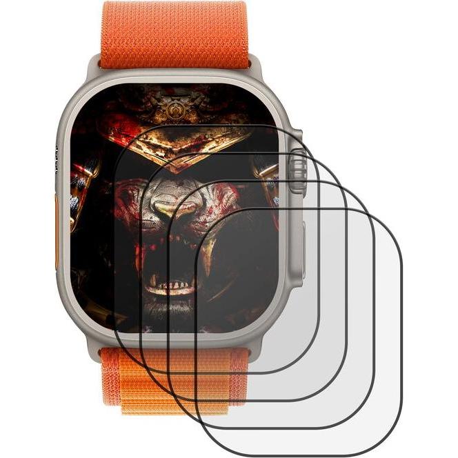 Protectorking 6x Echtes Tempered 9H Panzerhartglas 3D KLAR, Smartwatch Schutzfolie