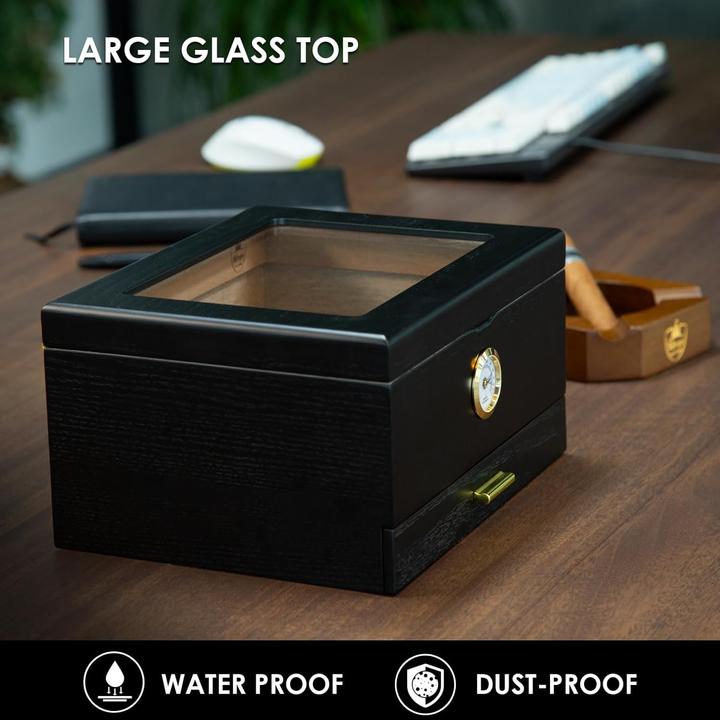 Immagine prodotto Slege Zigarren Humidor mit Hygrometer und Befeuchter (40)