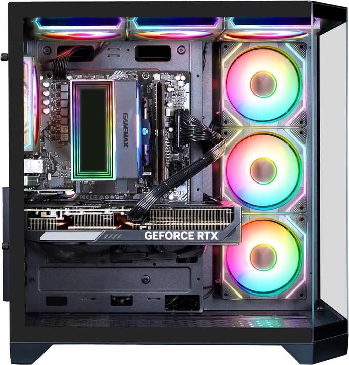 Actual product image GameMax HYPE-A BK 7526 Ryzen 5 9600X 32GB DDR5 1TB SSD RTX 5070 (1000 GB, 32 GB, AMD Ryzen 5 9600X, GeForce RTX 5070)