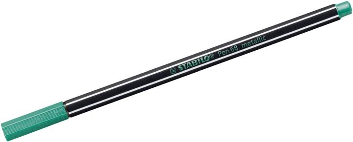 Actual product image STABILO Premium metallic felt-tip pen - Pen 68 metallic - pack of 10 - metallic green (Metallic Green, 10 x)