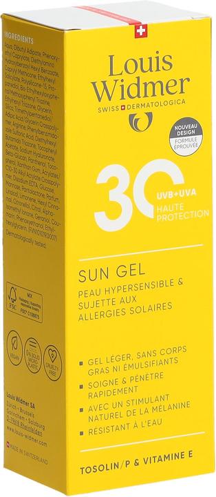 Produktbild Widmer Louis Sun Gel LSF30 parfumiert 100 ml (Sonnencreme, SPF 30, 100 ml)