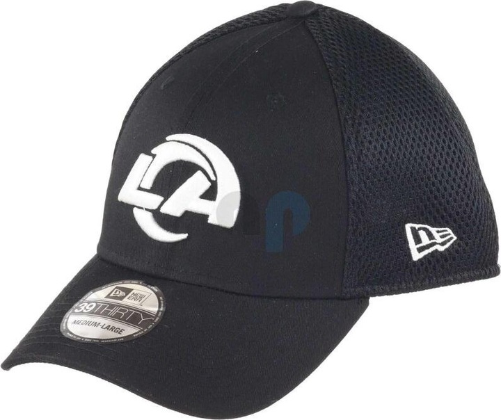 Actual product image New Era NFL - Los Angeles Rams - Core Edition 39Thirty Stretch Cap Black LXL (59, 60, 62)
