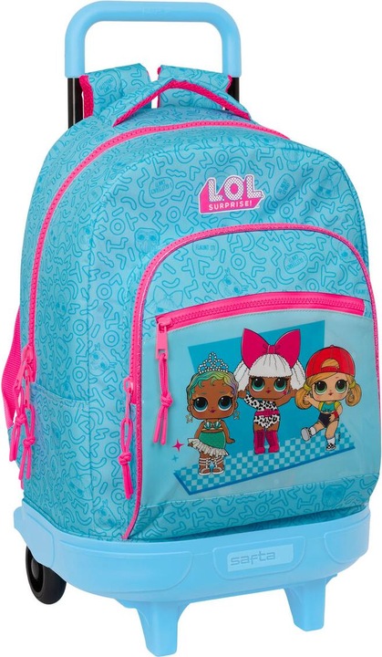 L.O.L. Surprise! Schulrucksack mit Rädern Surprise! Divas Blau 33 X 45 X 22 cm