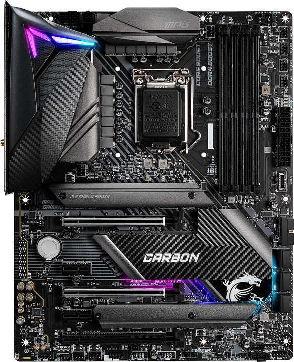 Image du produit MSI MPG Z490 Gaming Carbon Wifi (LGA 1200, Intel Z490, ATX)