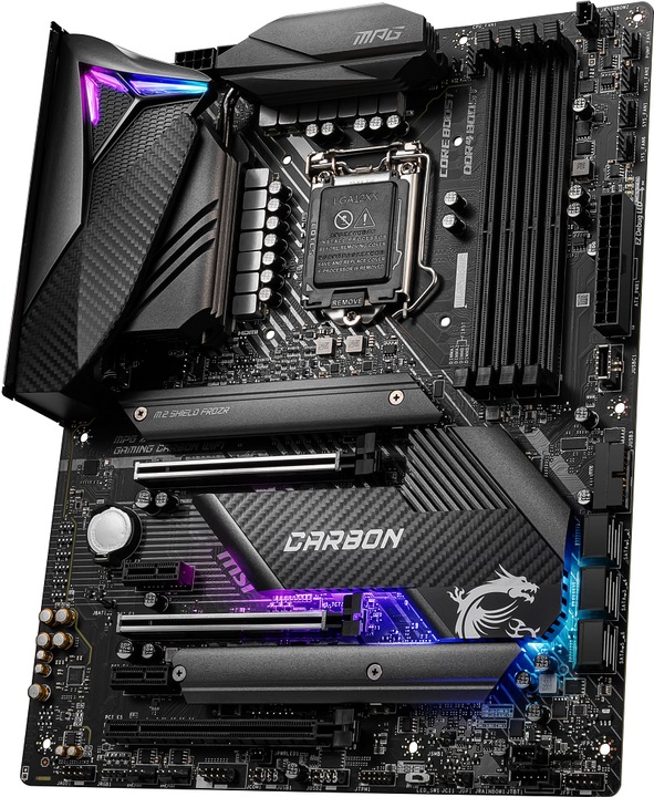 Image du produit MSI MPG Z490 Gaming Carbon Wifi (LGA 1200, Intel Z490, ATX)