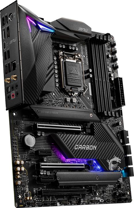 Actual product image MSI MPG Z490 Gaming Carbon Wifi (LGA 1200, Intel Z490, ATX)