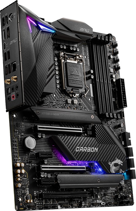 Image du produit MSI MPG Z490 Gaming Carbon Wifi (LGA 1200, Intel Z490, ATX)