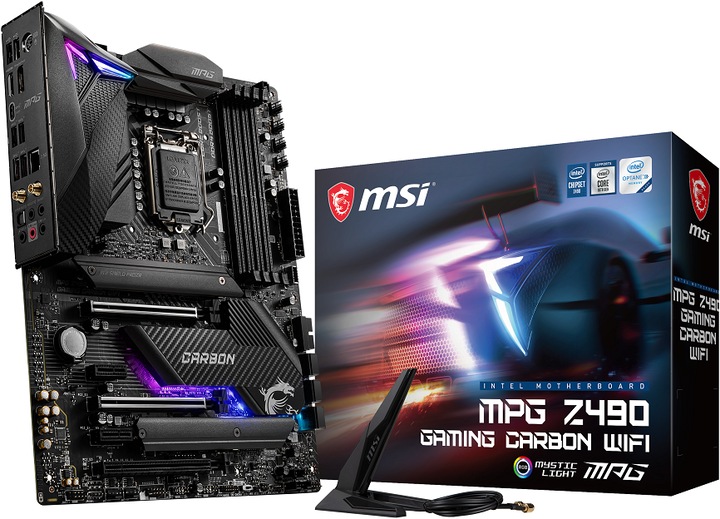 Image du produit MSI MPG Z490 Gaming Carbon Wifi (LGA 1200, Intel Z490, ATX)