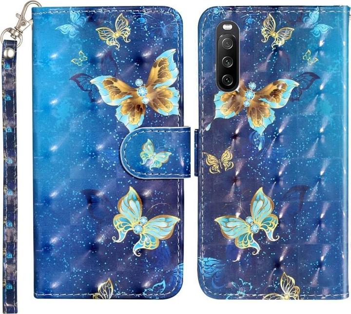 Actual product image Cover-Discount Sony Xperia 10 V - Case glitter effect butterfly gold (Sony Xperia 10 V)