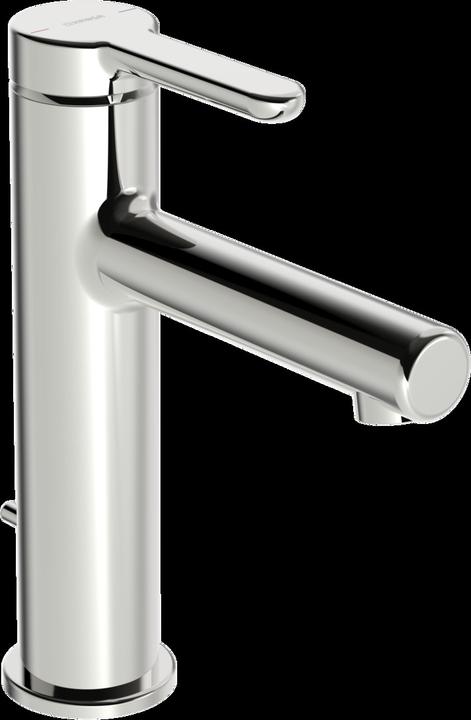 Actual product image Hansa HANSADESIGNO Style basin mixer, 125mm projection, with drain set, 51832293