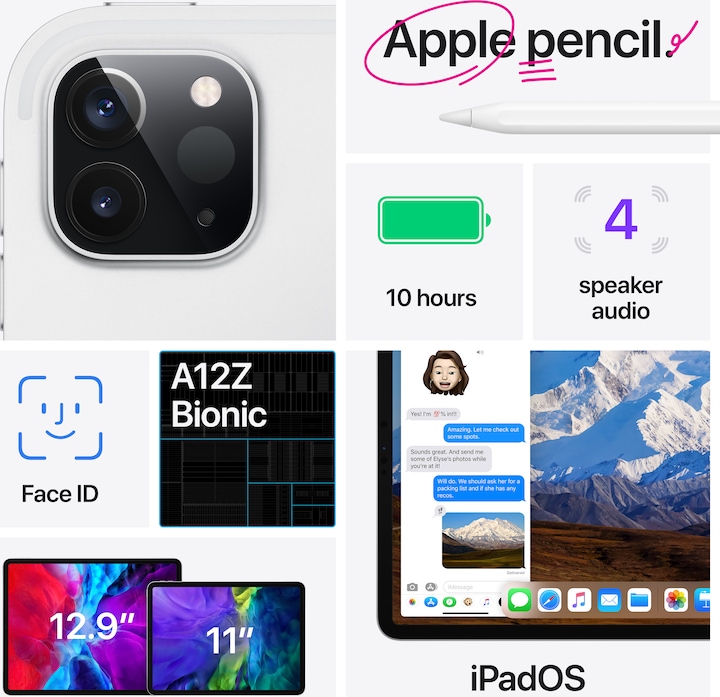 Immagine prodotto Apple iPad Pro 2020 (4. Gen) (Solo WiFi, 12.90", 128 GB, Grigio siderale)