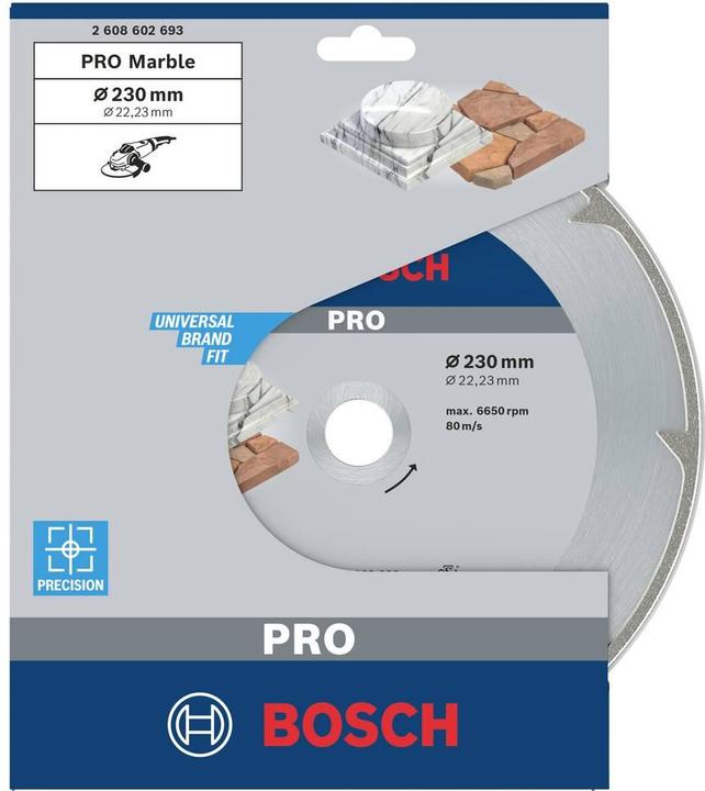 Actual product image Bosch Professional Zubehör PRO Marble diamond cutting disc, 230 x 22.23 mm
