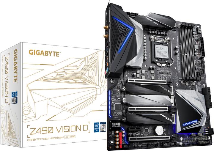 Actual product image Gigabyte Z490 Vision D (LGA 1200, Intel Z490, ATX)
