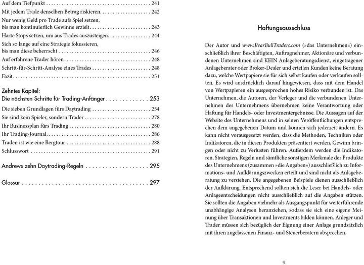 Actual product image Wie du von Daytrading gut leben kannst (German, Andrew Aziz, 2025)