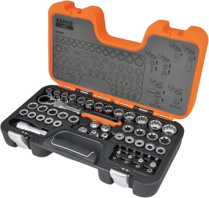 Bahco Durchsteck-Steckschlüssel-Satz (1/2")