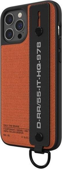Image du produit Diesel Handstrap Case Utility Twill iPhone 12/12 Pro czarno-pomarańczowy/black-orange 44288 (Apple iPhone 12)