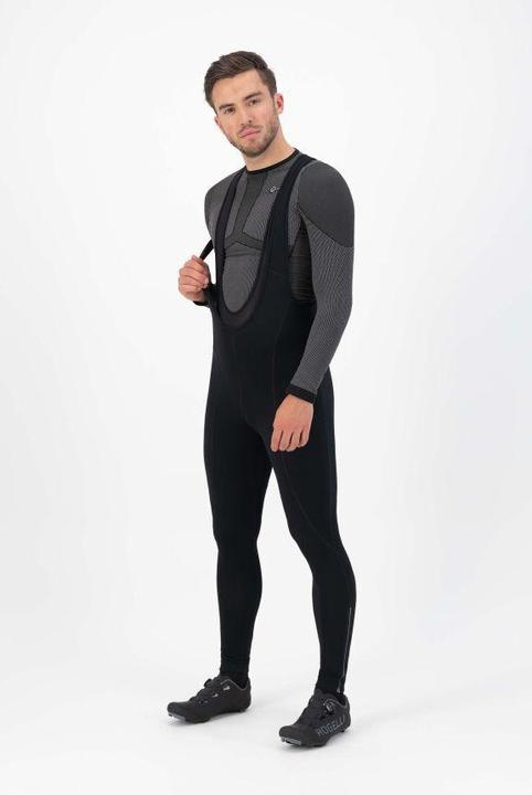 Produktbild Rogelli Core Radlerhose Herren - Lange Fahrradhose Mit Trager - Schwarz (3XL)