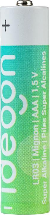 Immagine prodotto Ideoon 100er-Pack Super Alkaline Batterien AAA / LR03 (Micro), 1,5 Volt (100 pz., AAA)