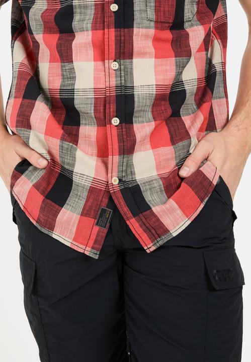 Image du produit Camel Active Kariertes Kurzarmhemd aus reiner Baumwolle (L)