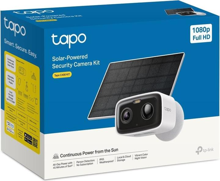Actual product image TP-Link Tapo C400 KIT battery-powered outdoor security camera (1920 x 1080 Pixels)