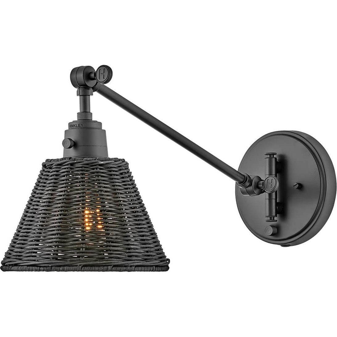 Elstead Lighting Nero/Rattan Nero Applique + Plafoniera, Arti (E27)