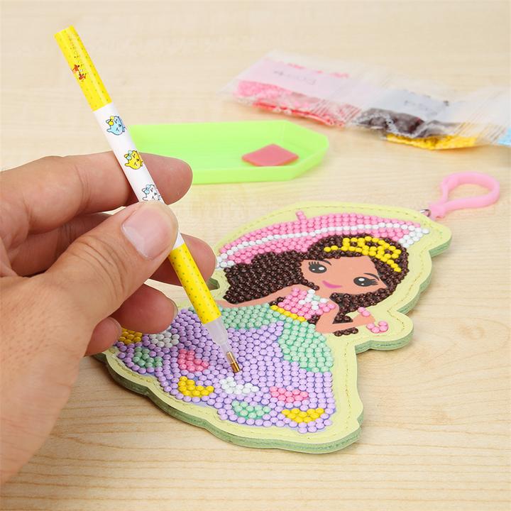 Actual product image Cover-Discount DIY craft set glitter rhinestones pendant princess
