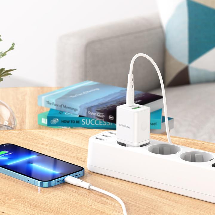 Actual product image Borofone Charger incl. Lightning cable (20 W)