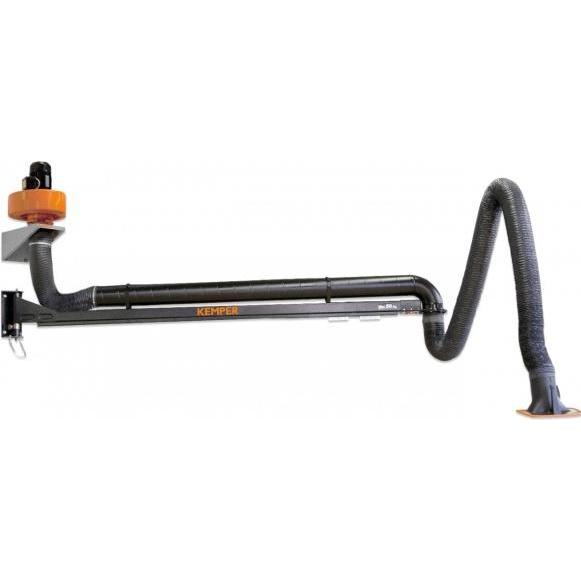 Elmag, Accessori per aspiratore industriale, - Abluftset mit Absaugarm 6m, Ø 150 mm in Schlauchausführung, einteiliger Ausleger
