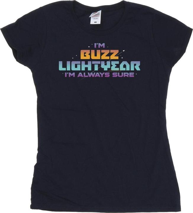 Actual product image Disney Womens/Ladies Lightyear Always Sure Text Cotton T-Shirt (XL)