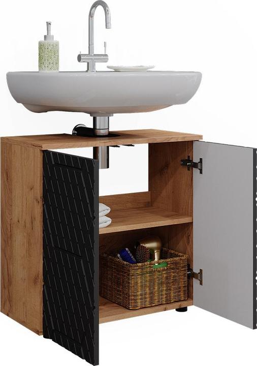 Actual product image Vicco Irma with honeycomb structure/anthracite, 60 x 59 cm (60 x 30 x 59 cm)