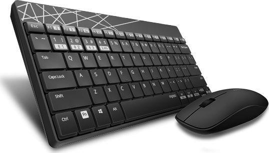 Produktbild Rapoo Wireless Multi-Mode 8000M UI Kit Black (Eng. Int., Kabellos)