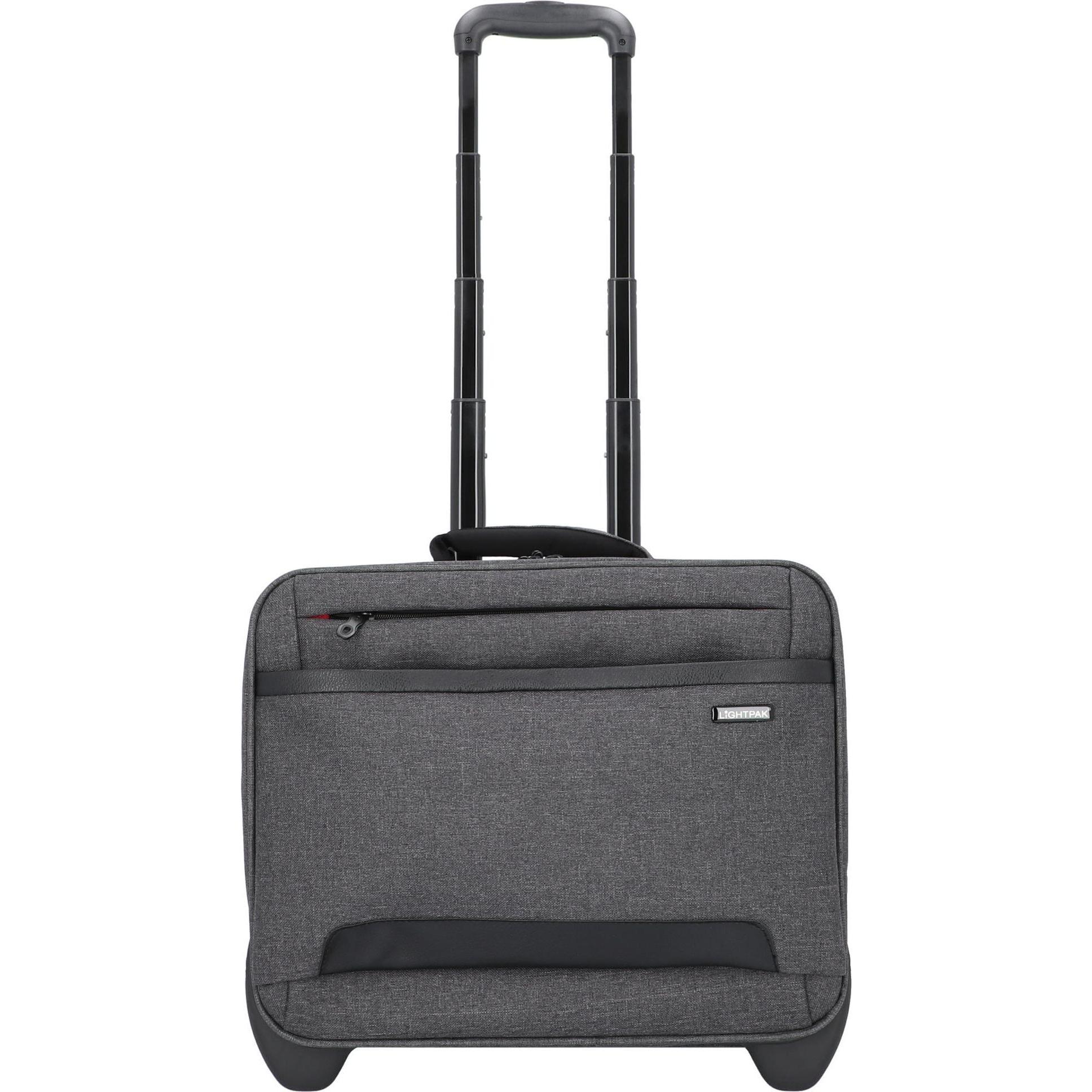 Lightpak, Koffer, Laptoptrolley ARKON, Schwarz, (33 l, Handgepäck (bis 50l))