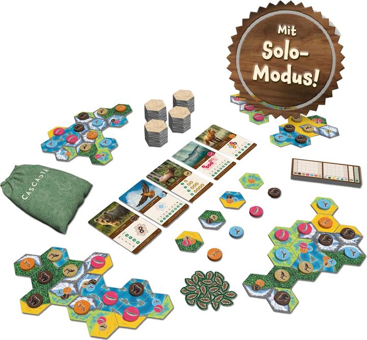 Produktbild Kosmos Familienspiel Cascadia – Im Herzen der Natur (Deutsch, 1 - 4 Spieler)