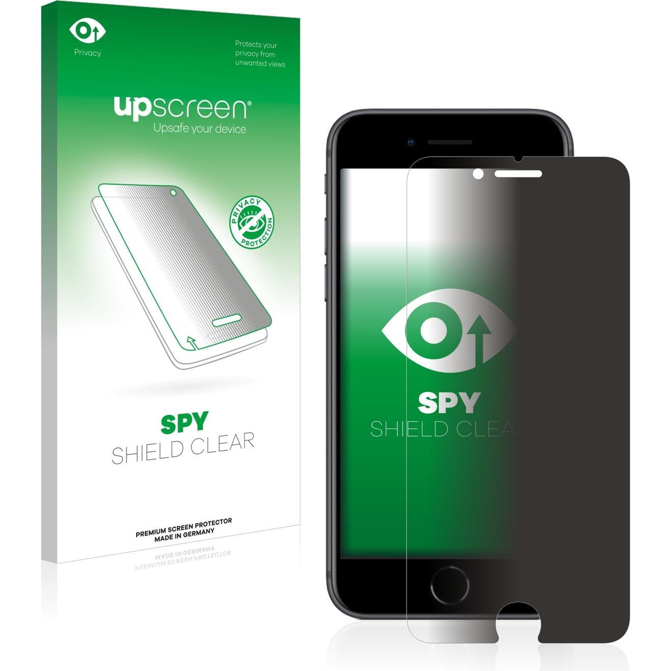 upscreen Spy Shield Blickschutzfolie (1 Stück, Apple iPhone 8), Smartphone Schutzfolie, Blau