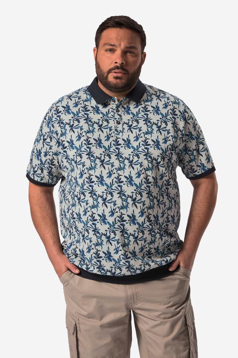 Actual product image Men+ Poloshirt, Halbarm, Bauchfit, Piqué, Alloverdruck, bis 84/86 (74)