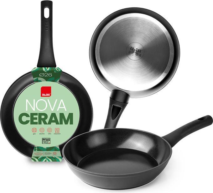 Actual product image Ibili Frying pan Nova Ceram 20 cm Versatile frying pan with non-stick coating (20 cm, Frying pan, Aluminium)