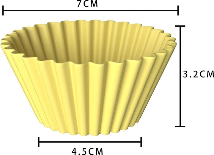 Actual product image Intirilife 24 Stück Silikon Muffinformen (4.50 cm)