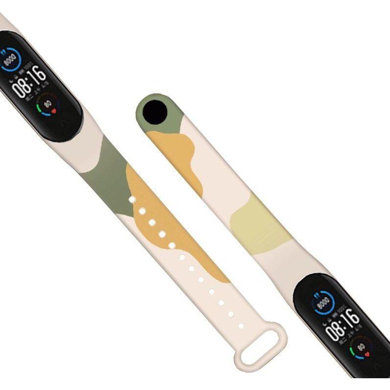 Hurtel Strap Moro Wristband for Xiaomi Mi Band 4 / Mi Band 3 Silicone Strap Camo Watch Bracelet (10) (Mi Band 3), Uhrena...