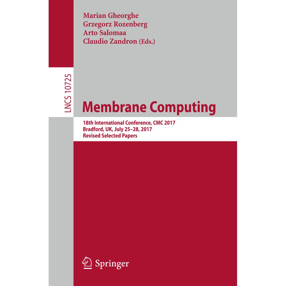Membrane Computing, Fachbücher von Arto Salomaa, Claudio Zandron, Grzegorz Rozenberg, Marian Gheorghe