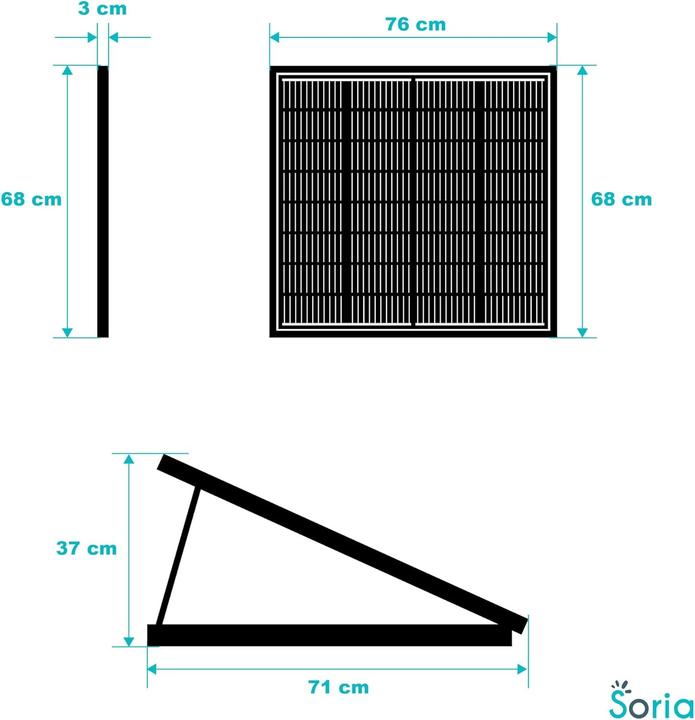 Actual product image Avidsen Soria 400W 127120 Solar set 400W (400 W)