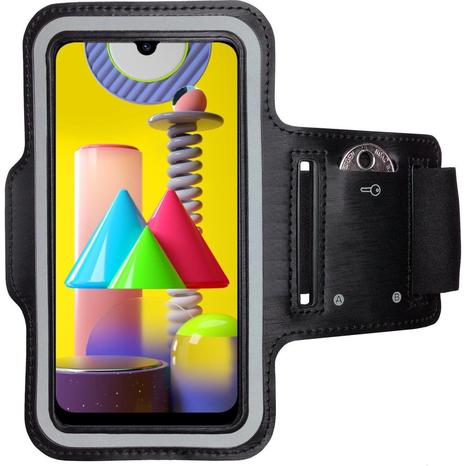 CoverKingz Sportarmband für Samsung Galaxy M31, Smartphone Sportarmband, Schwarz