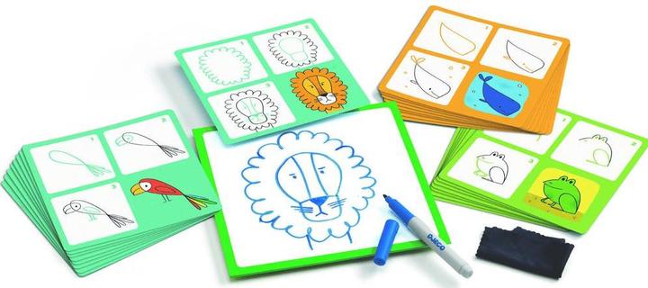 Actual product image Djeco Step by step Animals and Co (French, English, Italian, German)