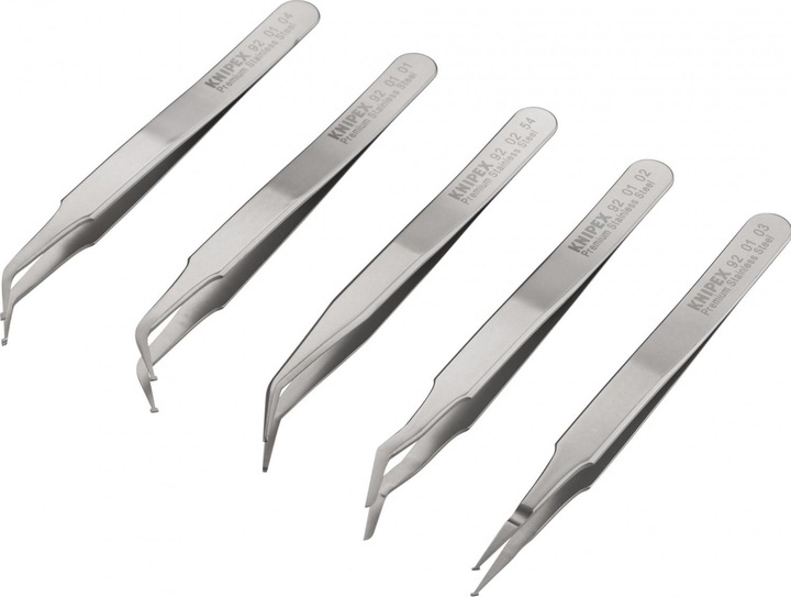 Actual product image Knipex SMD Precision Tweezers Set