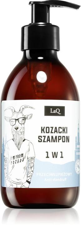 Actual product image LaQ Cossack Shampoo 1in1 tea tree anti-dandruff shampoo and twelve herb complex (Liquid shampoo, 300 ml)