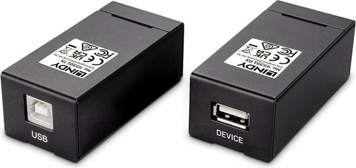 Produktbild Lindy 150m USB 2.0 Cat.6 Extender Zum Anschluss von USB 2.0 Geräten in grossen Entfernungen bis 150m