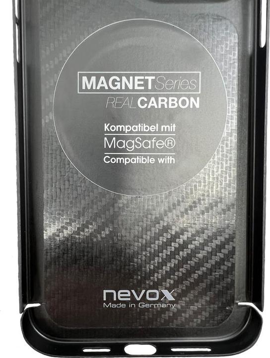Produktbild Nevox Back Cover Carbon Series Magsafe iPhone 16 Pro Max Schwarz (Apple iPhone 16 Pro Max)