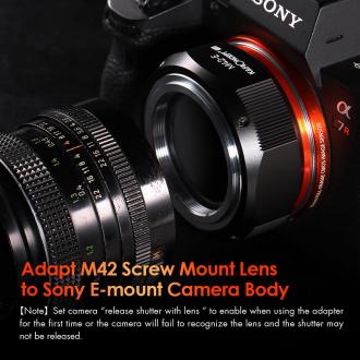 Actual product image K&F Concept Pro Bajonettadapter - M42 / Sony E