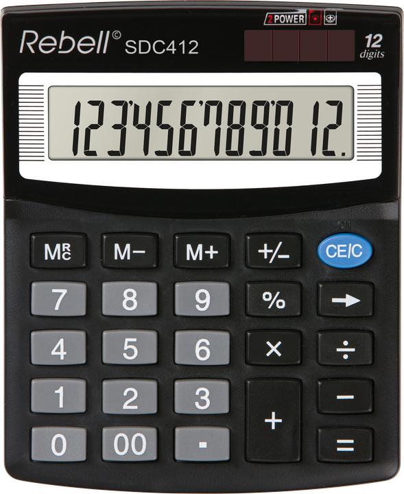 Image du produit Rebell Calculatrice de bureau SDC 412, noir