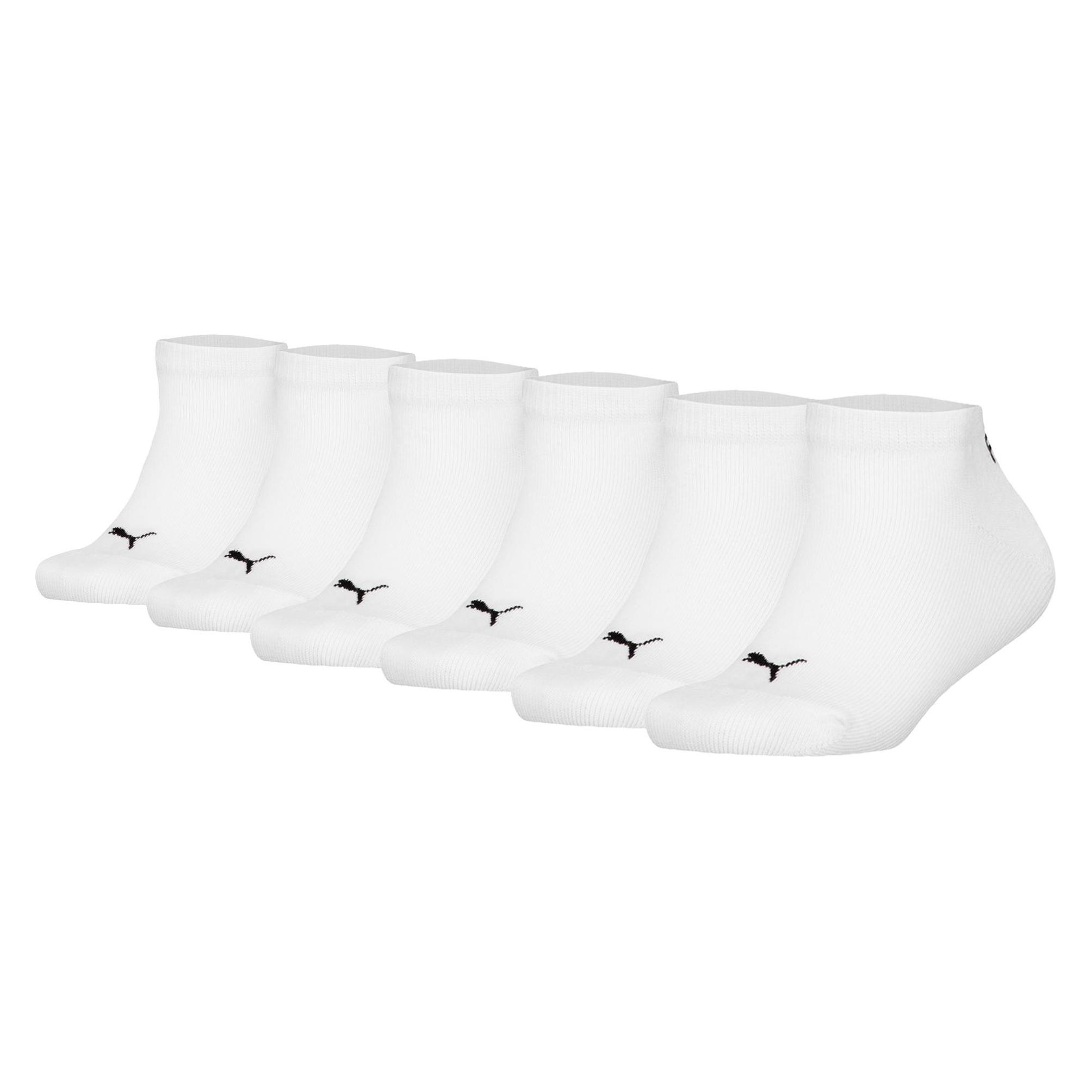 Puma, Damen, Socken, Socken Casual Bequem Sitzend Plain Sneaker Ecom 6P, Weiss, (6er Pack, 39 - 42)