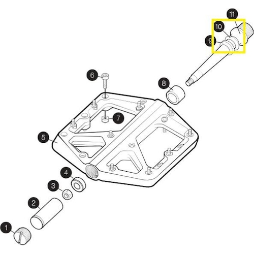 Crankbrothers, Schuhplatten, Pedal External Seal, Dichtung, aussen, Schwarz